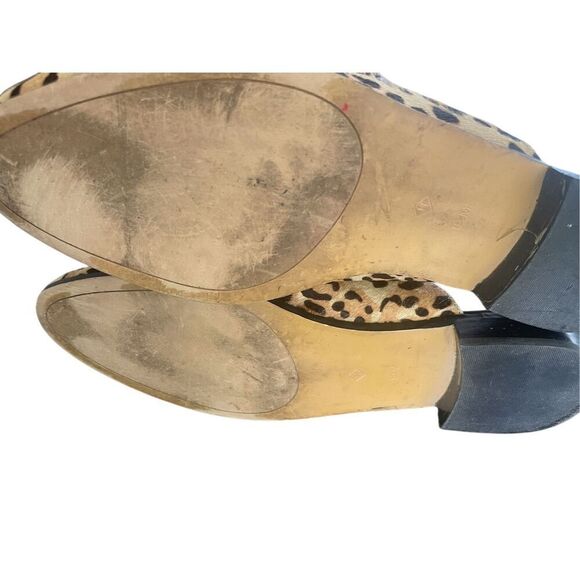 Halogen Violet Leopard Calf Hair Mules Size 8.5M - Picture 5 of 16